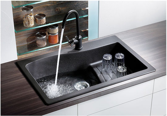 Macart Multispace NE5-07A Drop-In Chiuvetă din Granit Sintetic L86xW50cm Alpina