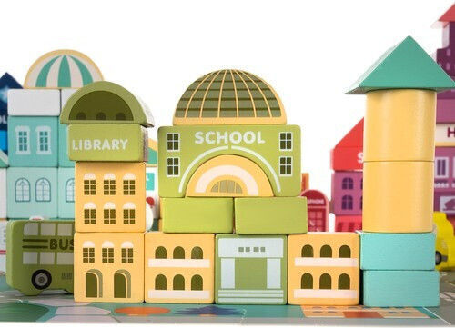 Kruzzel Wooden Construction Toy for Children 3+ years+ Years