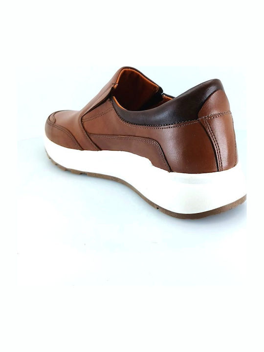 Men's Leather Slip-Ons Tabac Brown