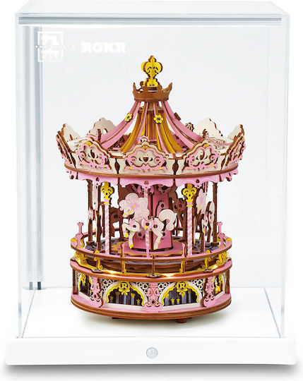 Robotime Παιχνίδι Κατασκευών Ξύλινo Carousel για Παιδιά 10+ Ετών