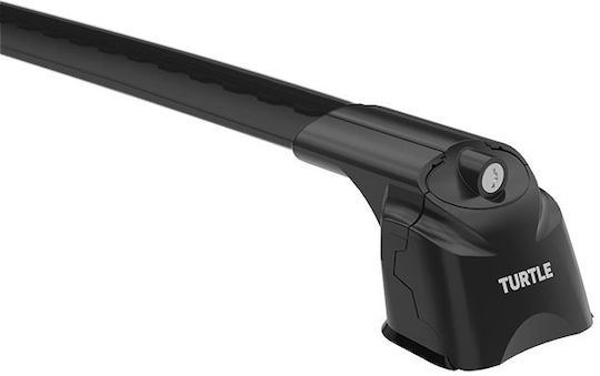 Turtle Roof Bars Aluminum Air3 (with Roof Rack Legs and Lock) Black