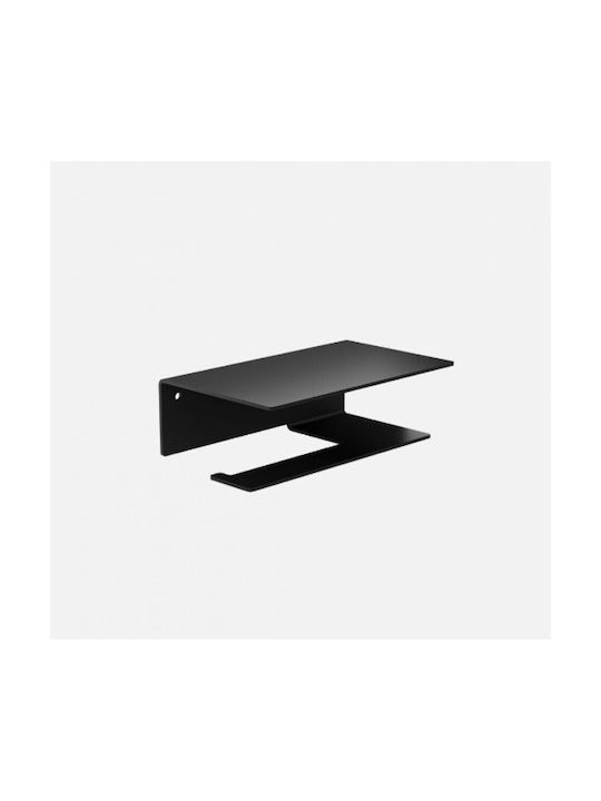 Verdi Wall-mounted Paper Holder Metallic Black