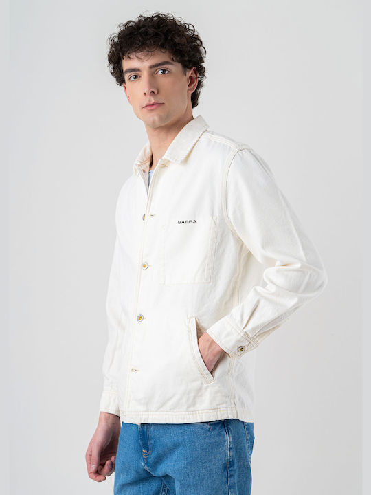 Gabba Men's Shirt Overshirt Ecru