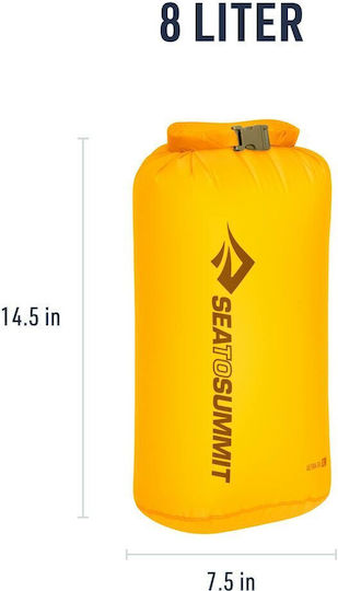 Sea to Summit Ultra-sil Sac uscat cu o capacitate de 8 litri Galben