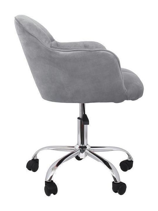 Office Chair with Fixed Arms Gray Fylliana