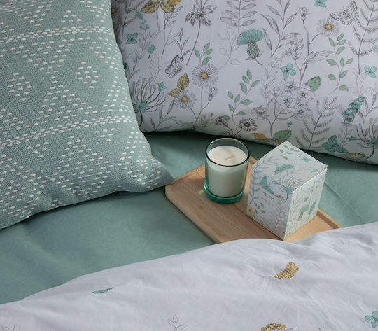 Nef-Nef Homeware Sheet Sets Queen 240x270cm. Spring Mint 4pcs