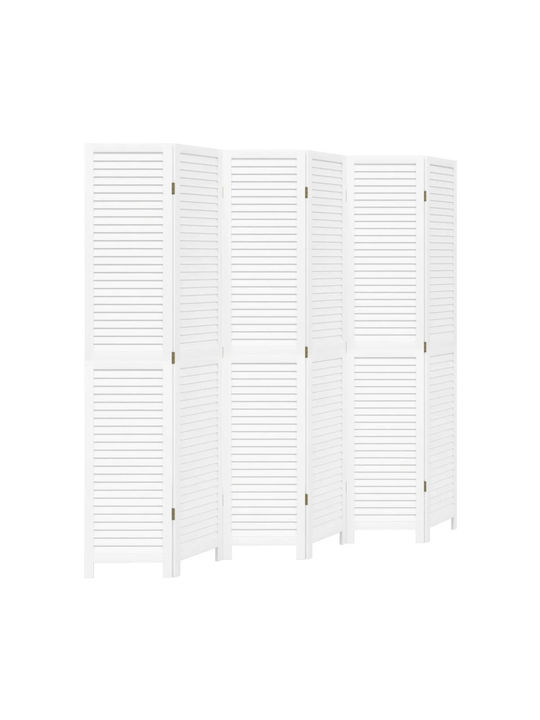 vidaXL Διακοσμητικό Παραβάν Ξύλινο με 6 Φύλλα 210x200cm