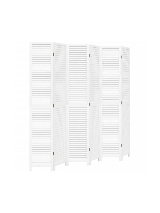 vidaXL Decorativ Paravan Lemn cu 6 Panouri 210x220cm