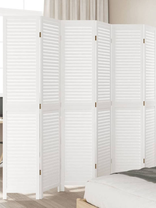 vidaXL Διακοσμητικό Παραβάν Ξύλινο με 6 Φύλλα 210x200cm