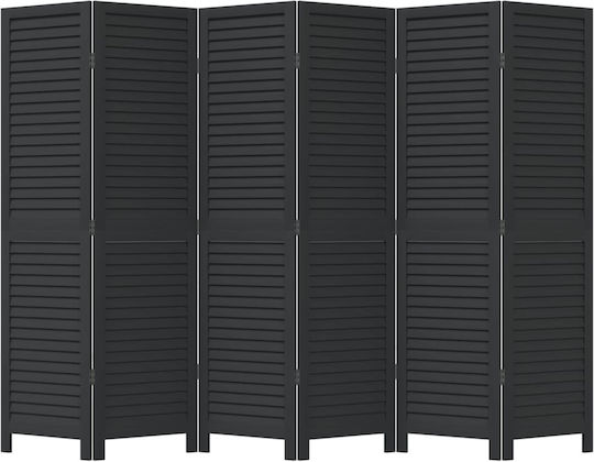 vidaXL Διακοσμητικό Παραβάν Ξύλινο με 6 Φύλλα 210x160cm