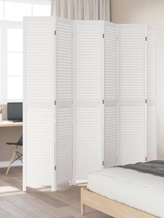 vidaXL Decorativ Paravan Lemn cu 6 Panouri 210x220cm
