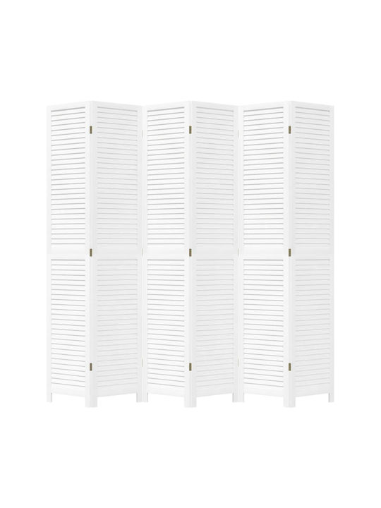 vidaXL Decorativ Paravan Lemn cu 6 Panouri 210x220cm