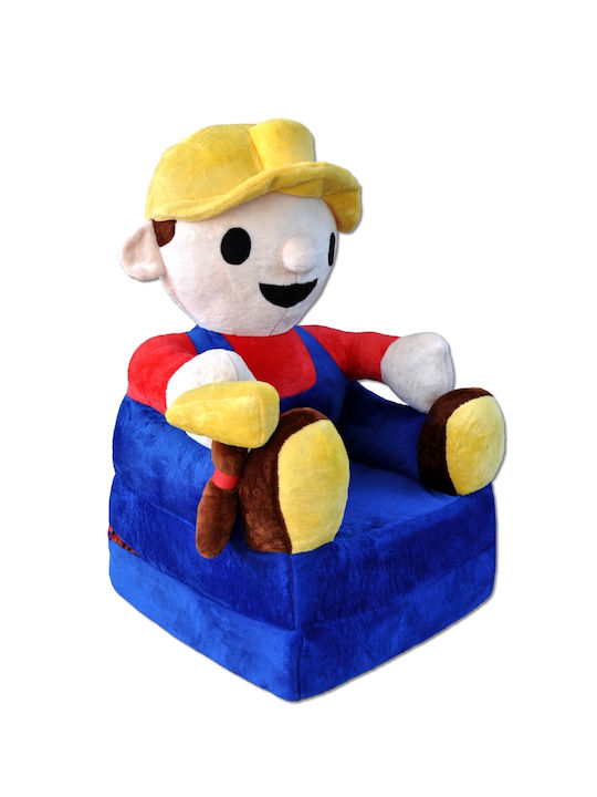 Kids Armchair Bob Blue 45x45x70cm