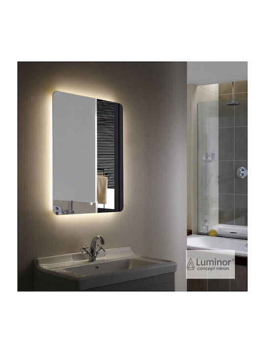 Luminor Joy Oglindă de Baie Dreptunghiulară Lumini LED 120x70cm Negru