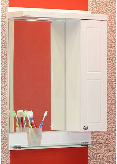 M-Mebel Bathroom Mirror Led made of Plastic with Cabinet