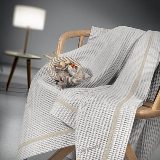Guy Laroche Decke Kinderbett Mood Waffel Gray 110x140cm