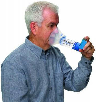 Trudell Plus Flow-Vu Spacer Device with Mask & Mouthpiece