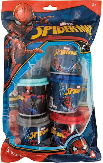 AS 5 Aluaturi De Modelare Plasticină Spiderman Pentru 3+ Ani