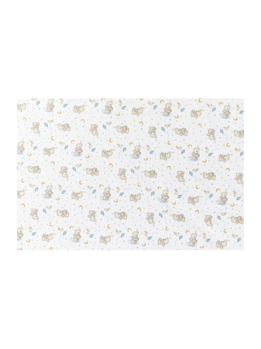 Interbaby Blanket Nursery Swaddling Blankets Elefante Fleece White 80x110cm