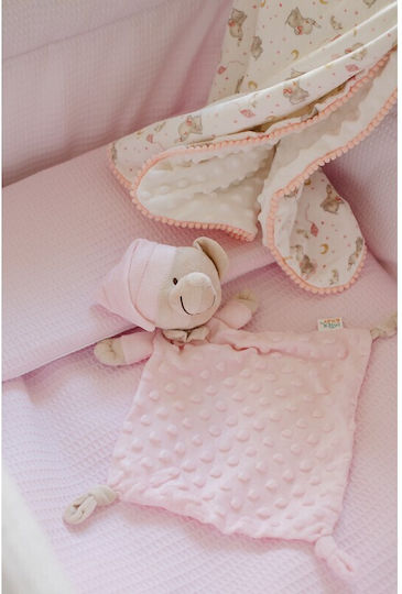 Interbaby Blanket Nursery Swaddling Blankets Elefante Fleece White 80x110cm