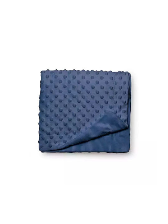 Interbaby Blanket Nursery Swaddling Blankets Coral Fleece Navy Blue 80x110cm