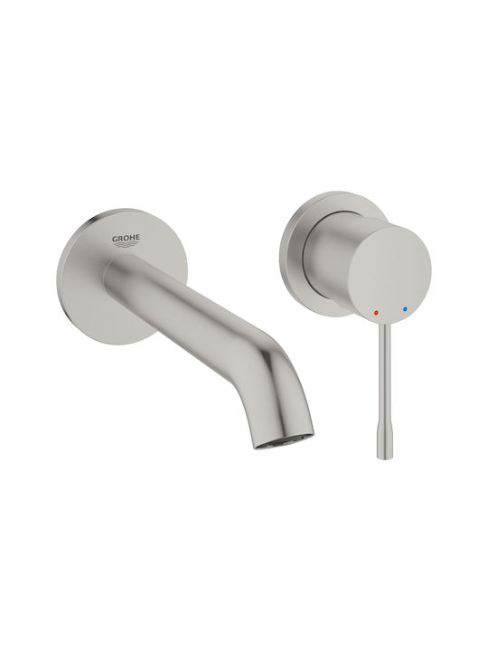 Grohe Essence Built-in Faucet Mixer for for Bathroom Sink 1 Exit Inox Silver Grohe Essence Built-in Faucet Mixer for for Bathroom Sink 1 Exit Inox Silver
