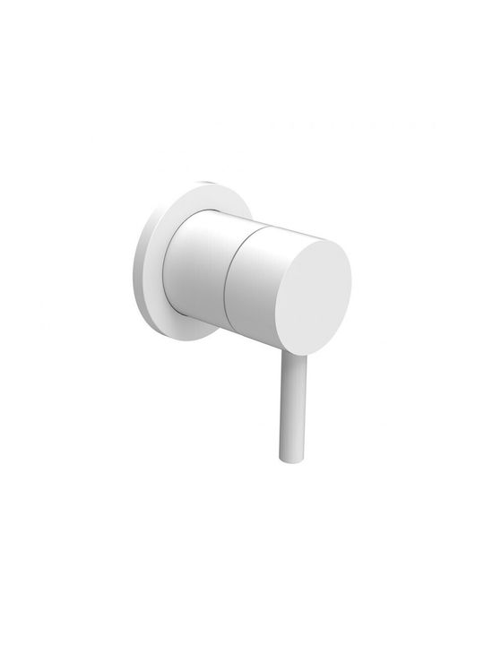 La Torre New Tech Built-in Faucet Mixer for Shower 1 Exit White