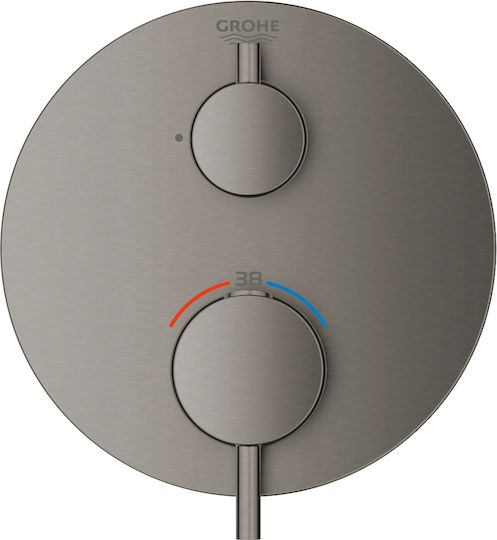 Grohe Atrio Σετ Μίκτης & Παροχή Εντοιχισμού για Ντουζιέρα Γκρι