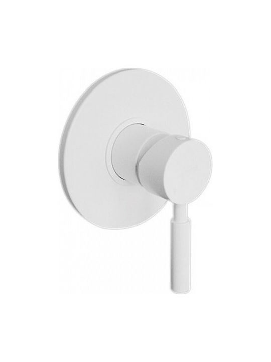 La Torre New Tech Built-in Faucet Mixer for Shower 1 Exit White