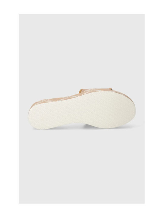 Γυναικεία Σανδάλια Flatforms Μπεζ