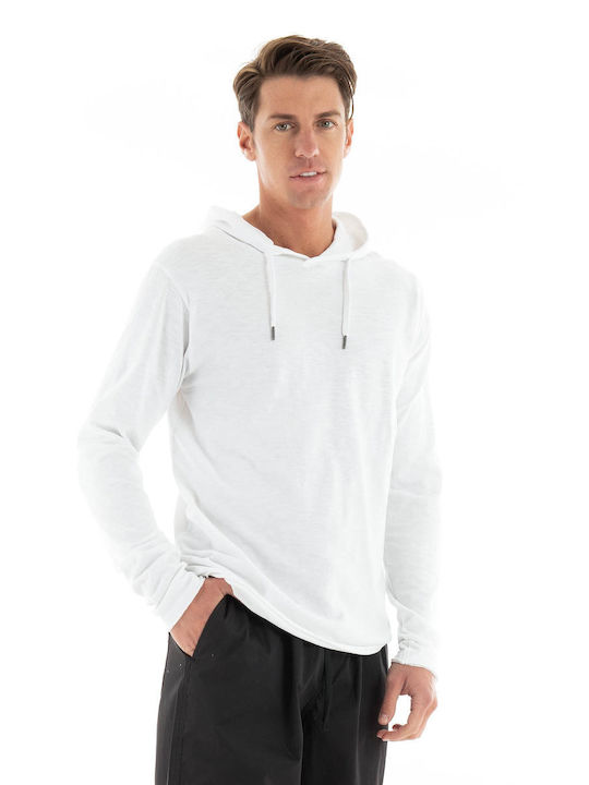 Dstrezzed Herren Sweatshirt mit Kapuze White