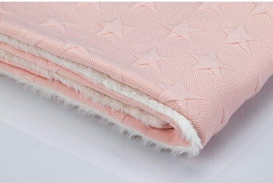 Interbaby Blanket Nursery Swaddling Blankets Universo Fleece Pink 80x110cm
