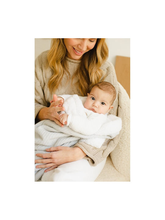 Interbaby Blanket Nursery Swaddling Blankets Bee Nest Gray 80x110cm