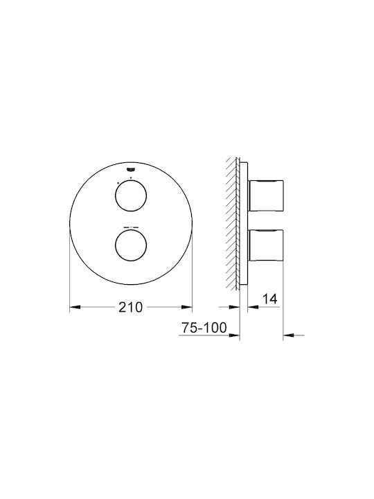 Grohe Grohtherm 3000 Cosmopolitan за душ кабина