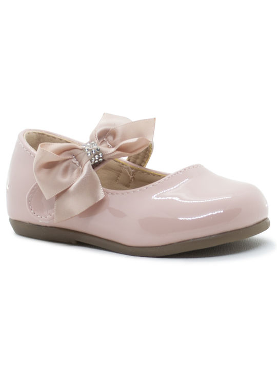 Alegria Kids Patent Leather Ballerinas Pink