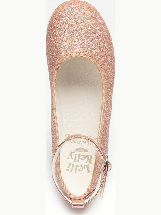 Kids Ballerinas Cirpia with Hoop & Loop Closure Pink