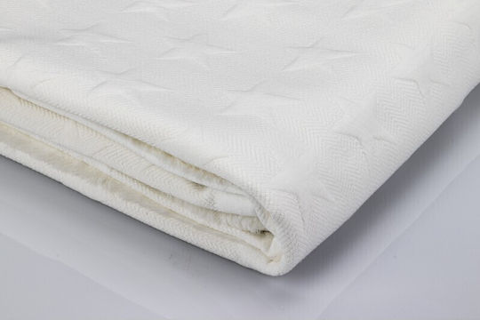 Interbaby Decke Wickeltücher für Kinderzimmer Universo Vlies Beige 80x110cm