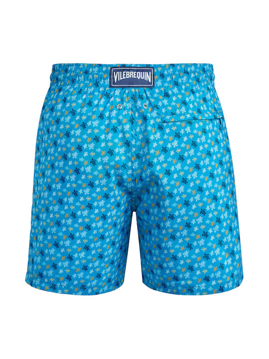 Vilebrequin Herren Badebekleidung Shorts Hawaii Blue