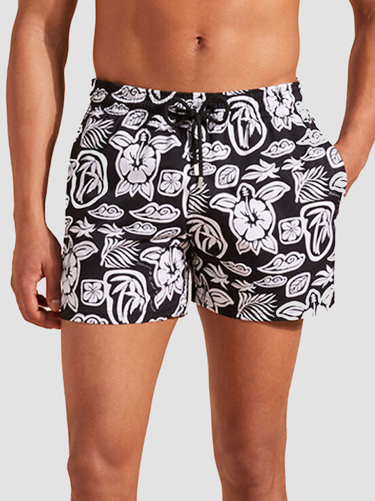 Vilebrequin Men's Swimwear Shorts Black with Patterns