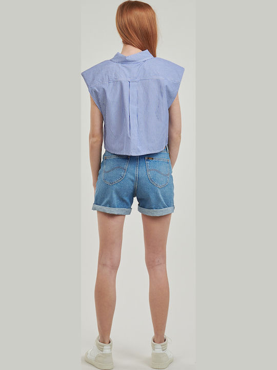 Women's Sleeveless Shirt Blue