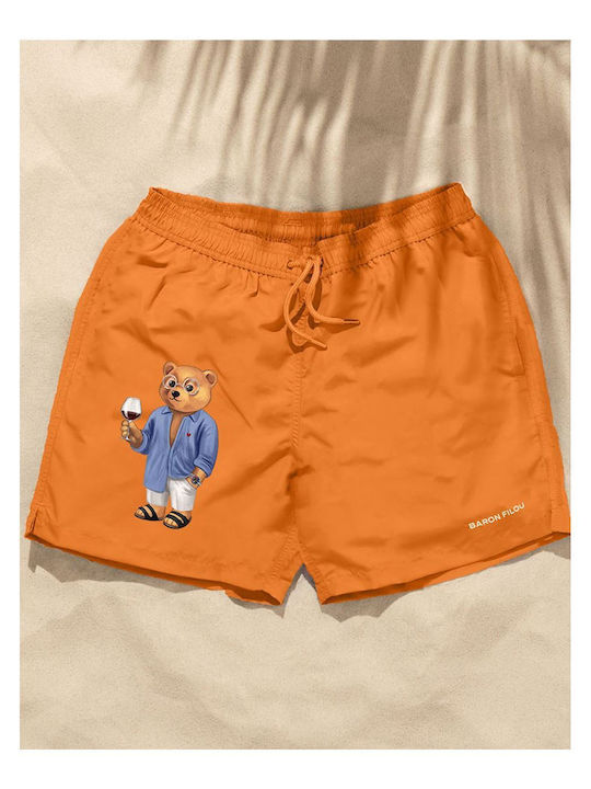 Herren Badebekleidung Bermuda Orange