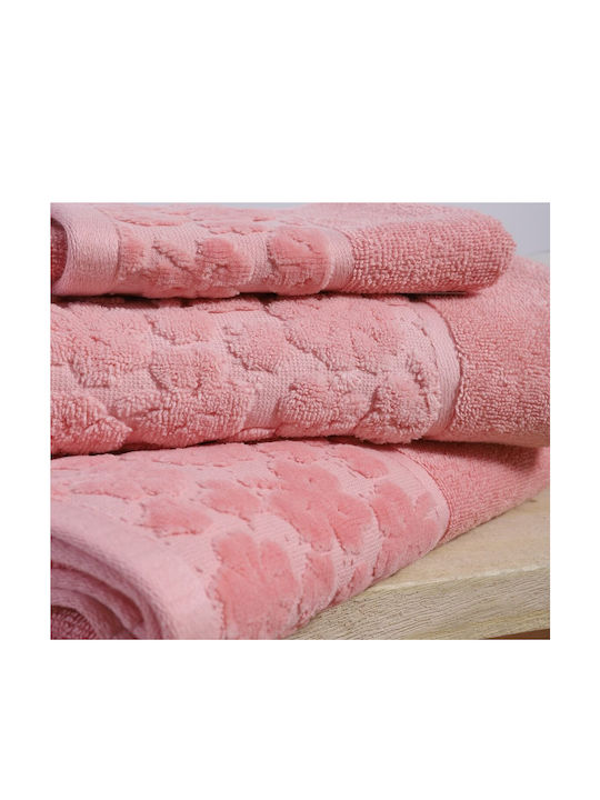 Nef-Nef Homeware Πετσέτα Χεριών Sierra 30x50εκ. Sierra Rose Βάρους 500gr/m²