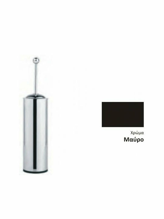 Bronze Art Metallic Toilet Brush Black
