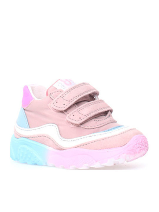 Amantea Vl Kinder Sneakers Anatomisch mit Klettverschluss Rosa