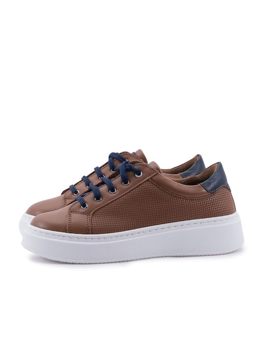 Romeo Gigli Kinder-Sneaker Tabac Braun