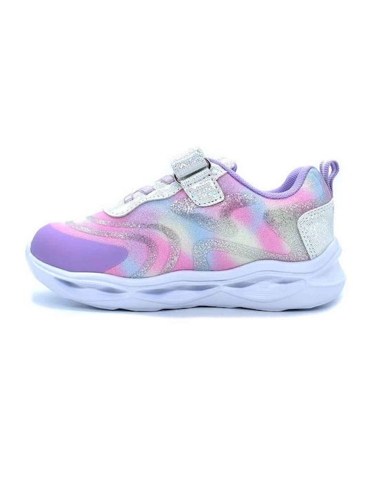 Disney Kids Sneakers with Lights Purple