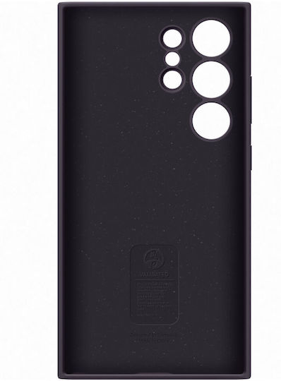 Samsung Rückseitencover aus Silikon Dunkles Violett (Galaxy S24 Ultra)
