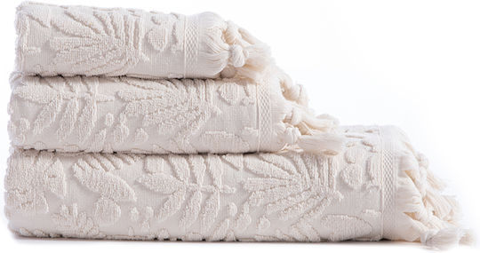 Nef-Nef Homeware Хавлиена кърпа за тяло Premium Glendal 70x140см. Ecru Тегло 550гр/кв.м