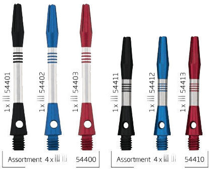 Bull's Cetra Aluminium Shaft Stiele Für Pfeile Medium Schwarz