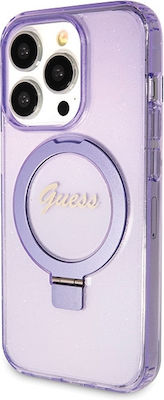 Guess Plastic Back Cover Purple (iPhone 14 Pro Max)